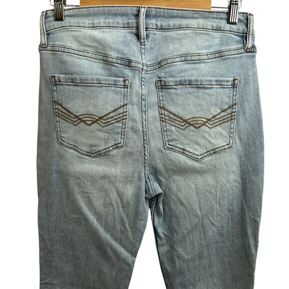 Idyllwind Miranda Lambert Light Wash Side Studded Flare Jeans 10Wx34L Distressed - Picture 5 of 10